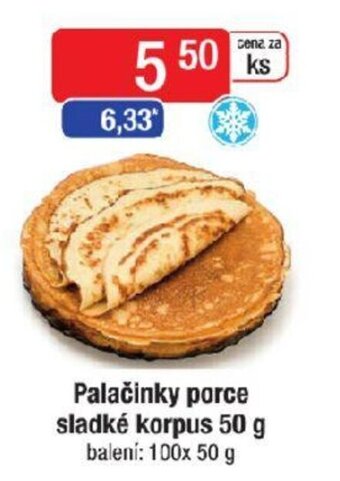 Qanto Palačinky porce sladké korpus 50 g nabídka
