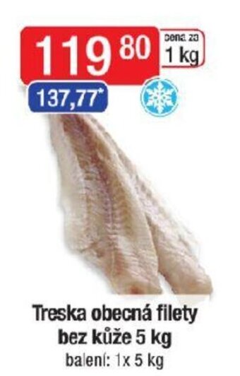 Qanto Treska obecná filety bez kůže 5 kg nabídka