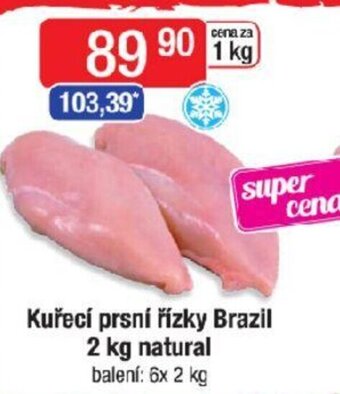 Qanto Kuřecí prsní řízky Brazil 2 kg natural nabídka