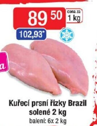 Qanto Kuřecí prsní řízky Brazil solené 2 kg nabídka