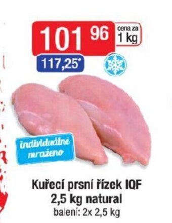 Qanto Kuřecí prsní řízek IQF 2,5 kg natural nabídka