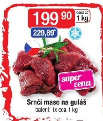 Qanto Srnčí maso na guláš nabídka