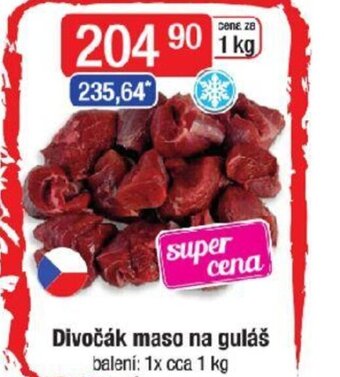 Qanto Divočák maso na guláš nabídka