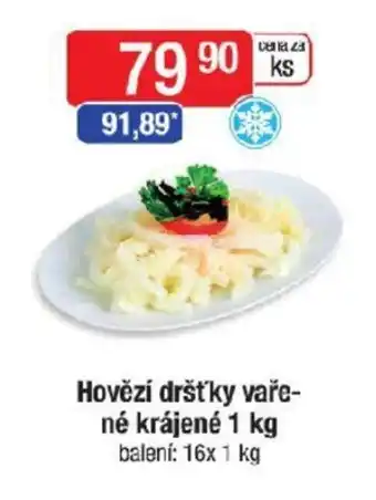 Qanto Hovězí dršťky vaře-né krájené 1 kg nabídka