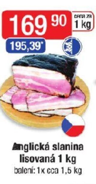 Qanto Anglická slanina lisovaná 1 kg nabídka
