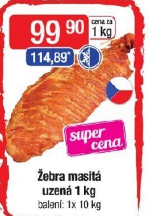 Qanto Žebra masitá uzená 1 kg nabídka