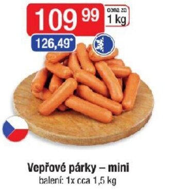 Qanto Vepřové párky - mini nabídka