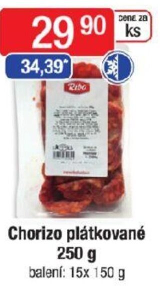 Qanto Chorizo plátkované 250 g nabídka