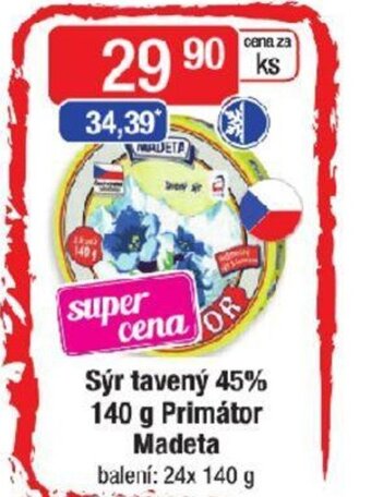 Qanto Sýr tavený 45% 140 g Primátor Madeta nabídka