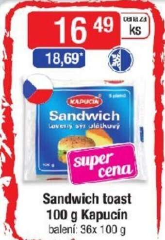 Qanto Sandwich toast 100 g Kapucín nabídka