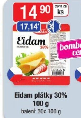 Qanto Eidam plátky 30% 100 g nabídka