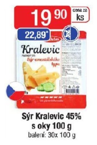 Qanto Sýr Kralevic 45% s oky 100 g nabídka