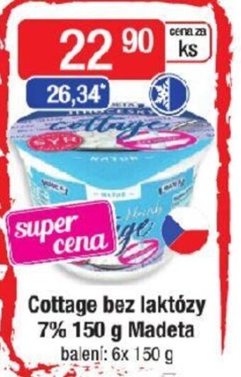 Qanto Cottage bez laktózy 7% 150 g Madeta nabídka