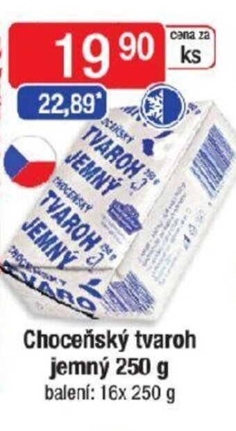 Qanto Choceňský tvaroh jemný 250 g nabídka