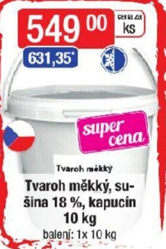 Qanto Tvaroh měkký, su-šina 18 %, kapucín 10 kg nabídka