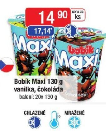 Qanto Bobík Maxi 130 g vanilka, čokoláda nabídka