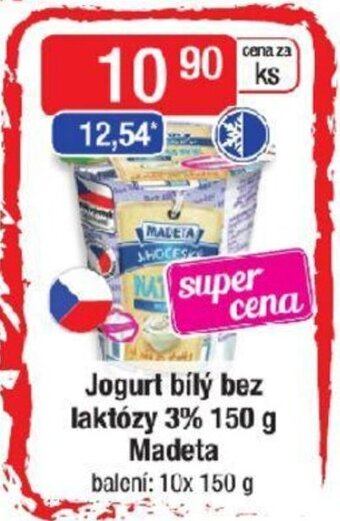 Qanto Jogurt bílý bez laktózy 3% 150 g Madeta nabídka