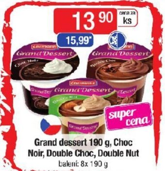 Qanto Grand dessert 190 g, Choc Noir, Double Choc, Double Nut nabídka