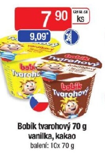 Qanto Bobík tvarohový 70 g vanilka, kakao nabídka