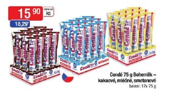 Qanto Condé 75 g Bohemilk - kakaové, mléčné, smetanové nabídka