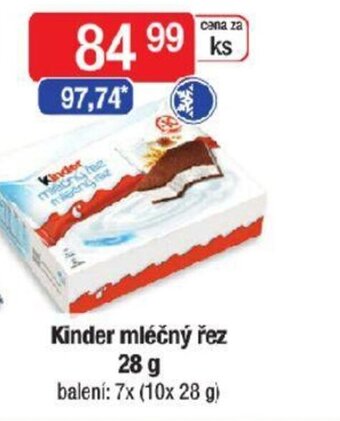 Qanto Kinder mléčný řez 28 g nabídka