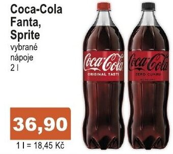 COOP DISKONT Coca-Cola Fanta, Sprite nabídka