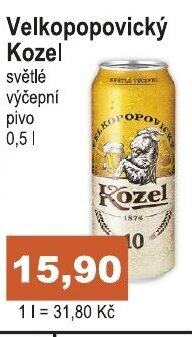 COOP DISKONT Velkopopovický Kozel nabídka