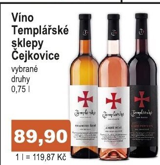 Víno Templářské sklepy Čejkovice