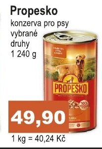 COOP DISKONT Propesko konzerva pro psy nabídka