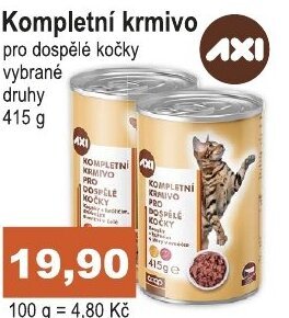 COOP DISKONT Kompletní krmivo nabídka