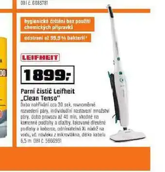 OBI Parní čistič leifheit clean tenso nabídka