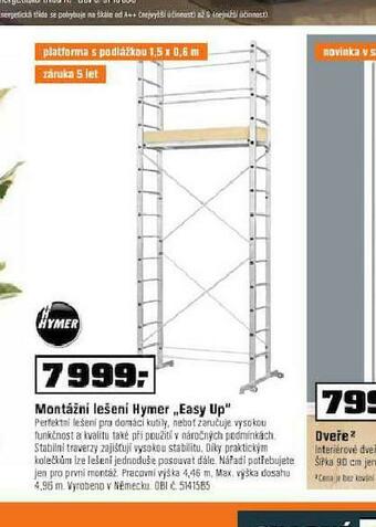 OBI Montážní lešení hymer nabídka