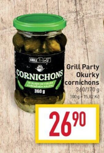 Billa Grill Party Okurky cornichons nabídka