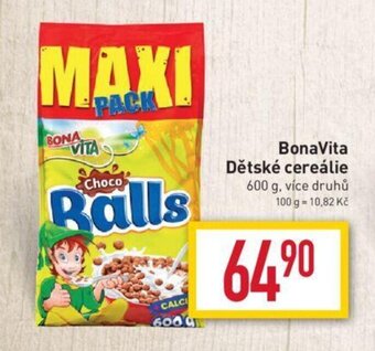 Billa BonaVita Dětské cereálie nabídka