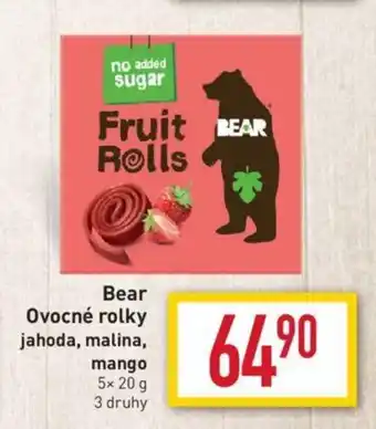 Billa Bear Ovocné rolky jahoda, malina, mango nabídka