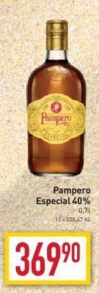 Billa Pampero Especial 40% nabídka