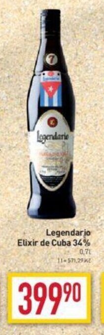 Billa Legendario Elixir de Cuba 34% nabídka