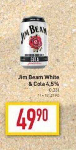 Billa Jim Beam White & Cola 4,5% nabídka