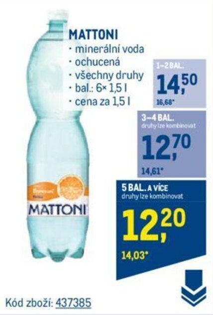 Makro MATTONI nabídka
