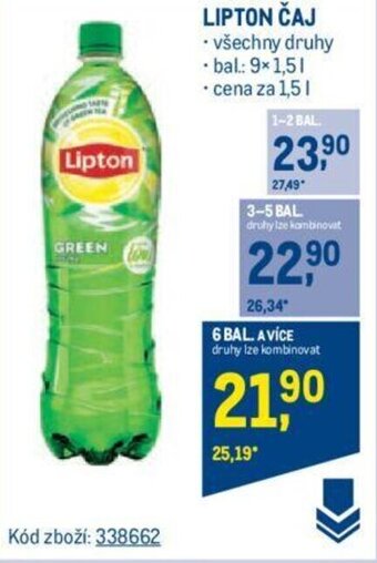 Makro LIPTON ČAJ nabídka