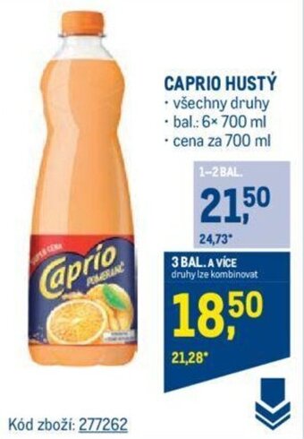 Makro CAPRIO HUSTÝ nabídka