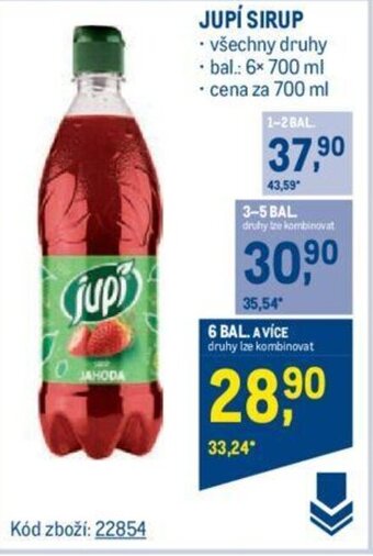 Makro JUPÍ SIRUP nabídka