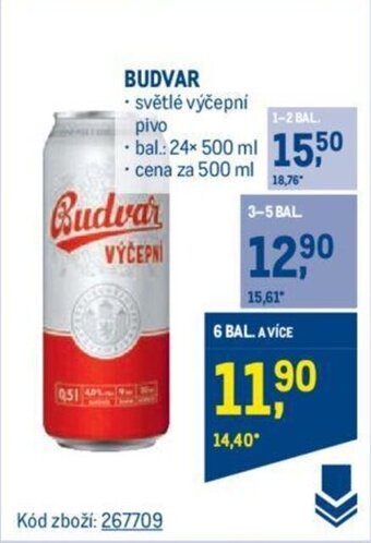 Makro BUDVAR nabídka