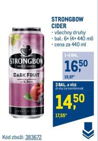 Makro STRONGBOW CIDER nabídka