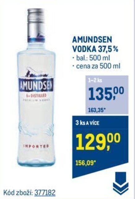 Makro AMUNDSEN VODKA 37,5% nabídka