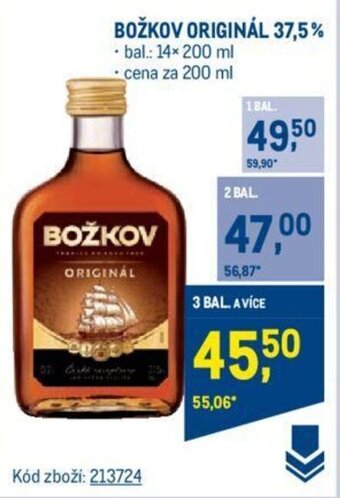 Makro BOŽKOV ORIGINÁL 37,5% nabídka