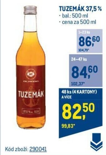 Makro TUZEMÁK 37,5% nabídka