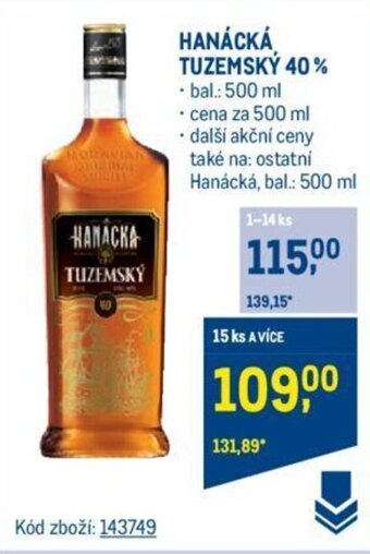 Makro HANÁCKÁ TUZEMSKÝ 40% nabídka
