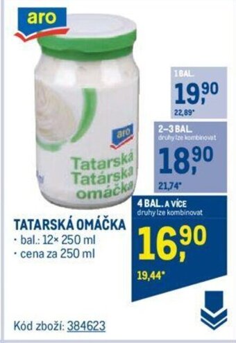 Makro TATARSKÁ OMÁČKA nabídka