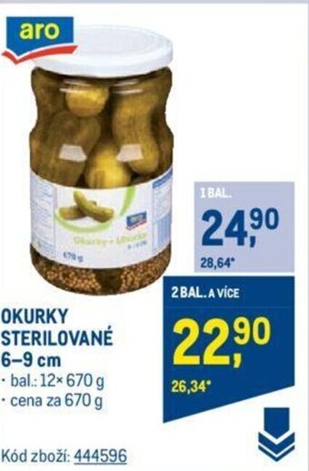Makro OKURKY STERILOVANÉ 6-9 cm nabídka